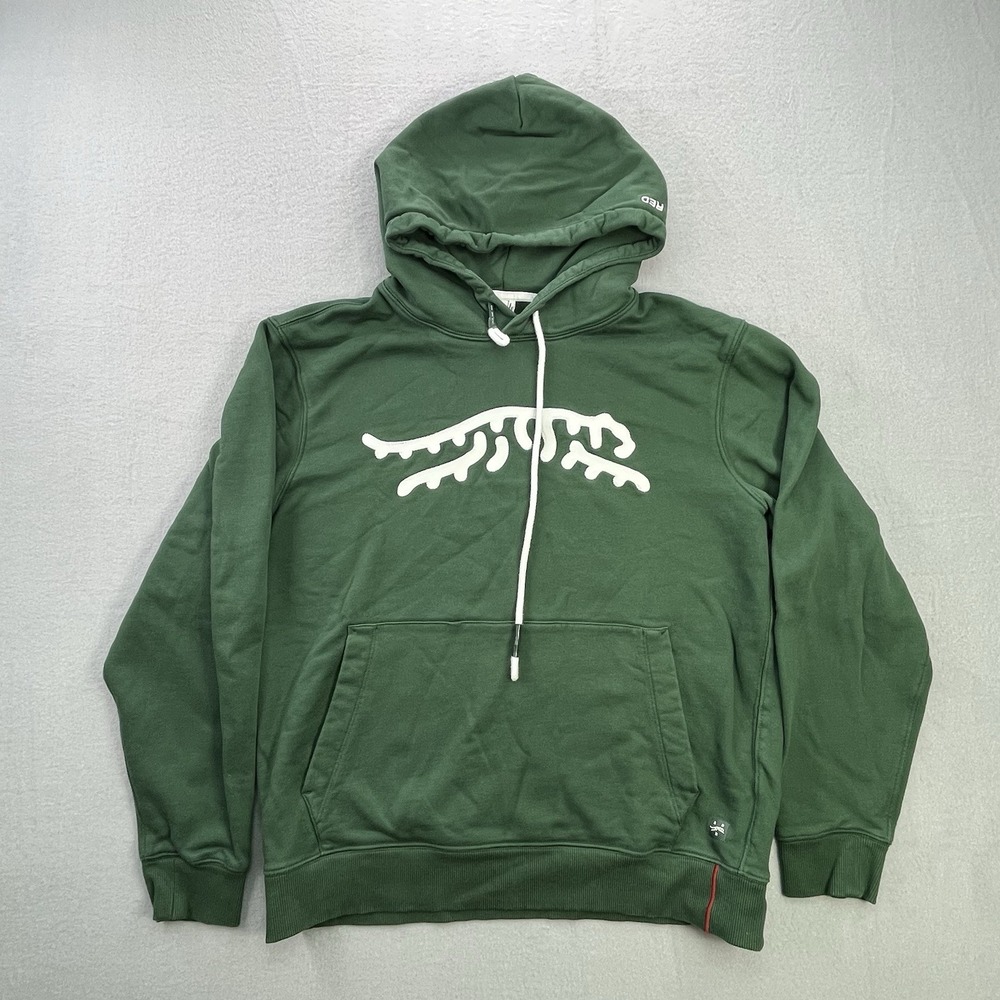 Sunday Red Tiger Woods Hoodie Size Medium Green Golf Icon Chain Stitch Masters